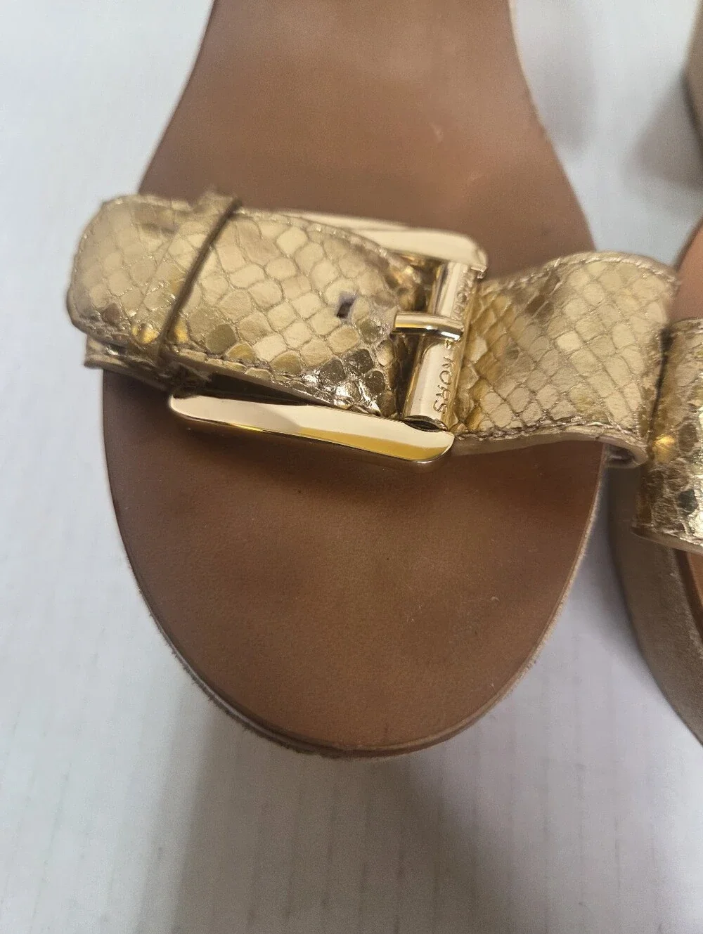 Michael Kors Warren Platform Wedge Sandals Heels